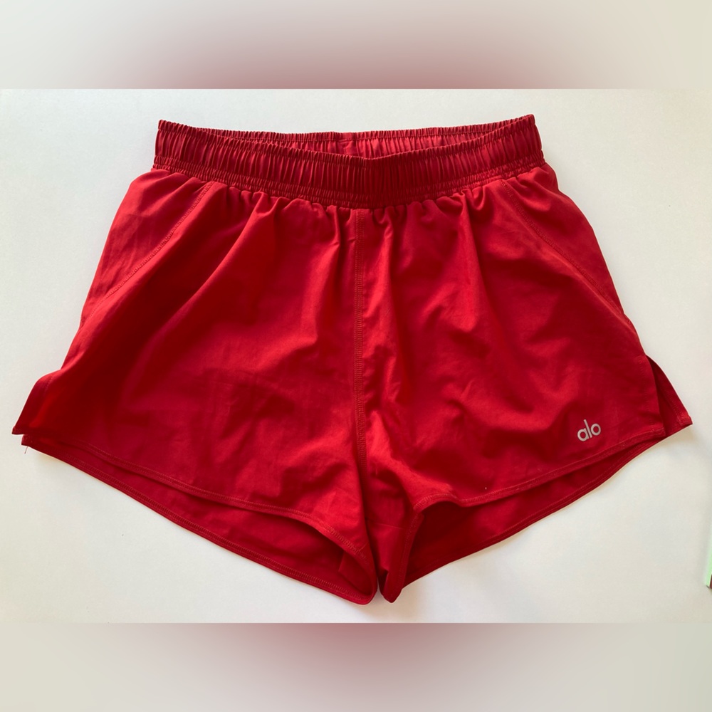 ALO Red Running Shorts